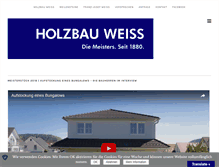 Tablet Screenshot of holzbau-weiss.de